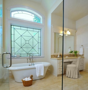 bathroom window treatments privacy