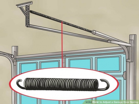 how to adjust a garage door spring | AmazingONLY.com