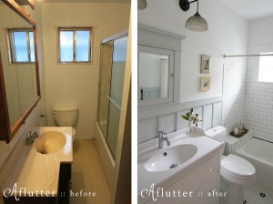 small bathroom remodeling pictures before and after