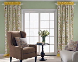 valances sliding glass doors